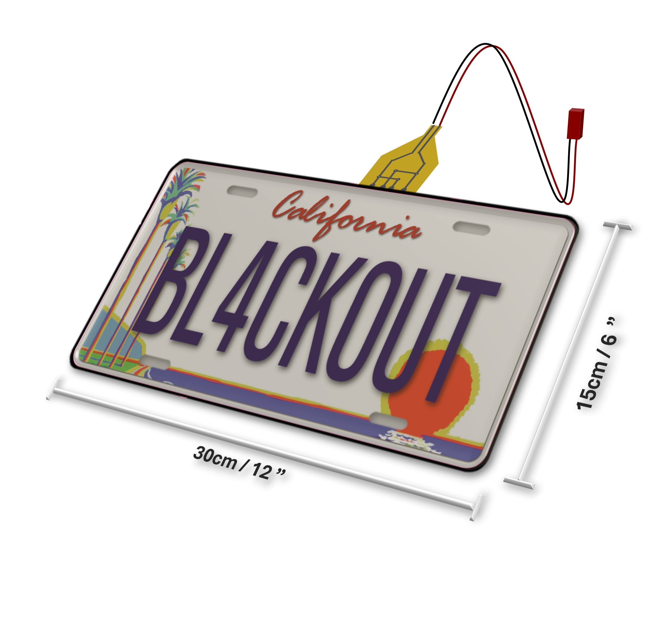 Blackout Capa de Placa - North America Carro - Replacement Glass
