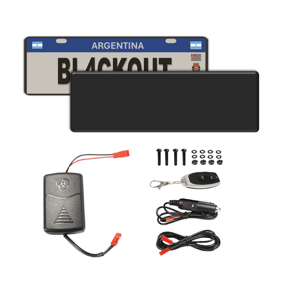 Blackout Capa de Placa - Argentina Carro (30x13cm)