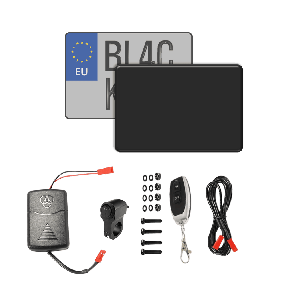 Blackout Capa de Placa - EU Universal Motorcycle (21x14.3cm)